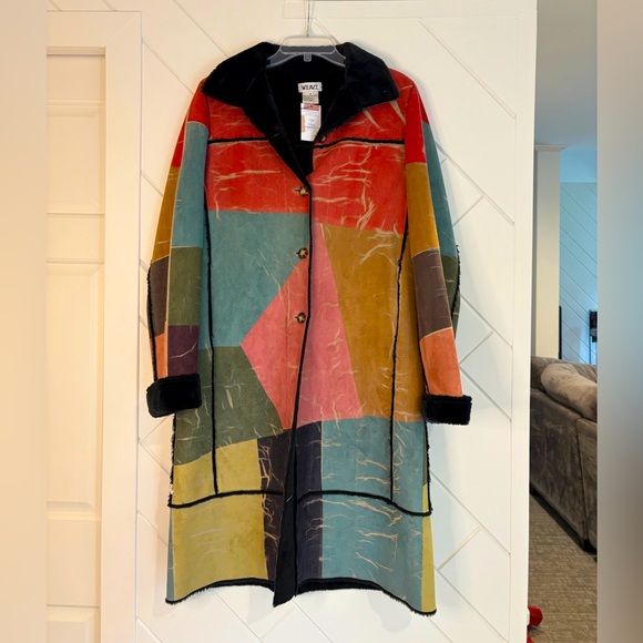 Weavz Jackets & Blazers - WEAVZ Vintage Multicolor Long Jacket